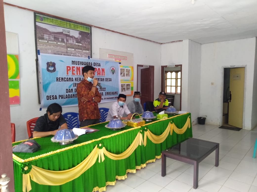 Rencana Kerja Pemerintah Desa Paladang, Enrekang